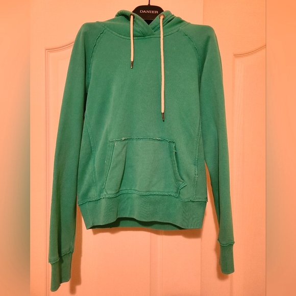 Garage Distressed Hoodie - Teal, US/CA S - Picture 1 of 3